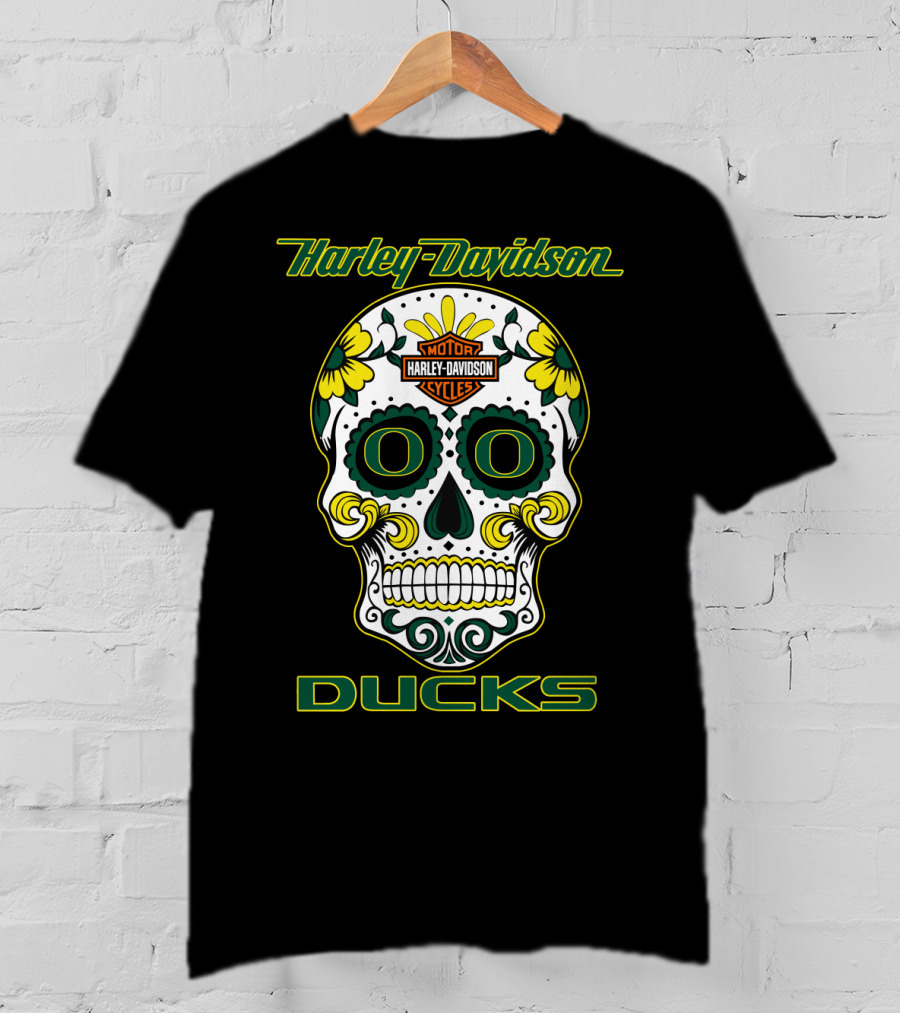 Harley Davidson Motor Cycles Ducks Oregon Hd0305 T-Shirt