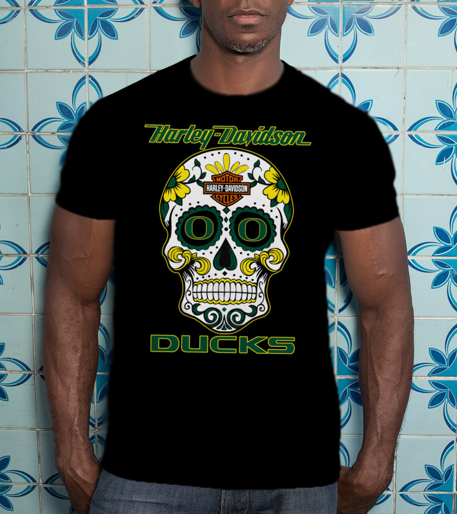 Harley Davidson Motor Cycles Ducks Oregon Hd0305 T-Shirt