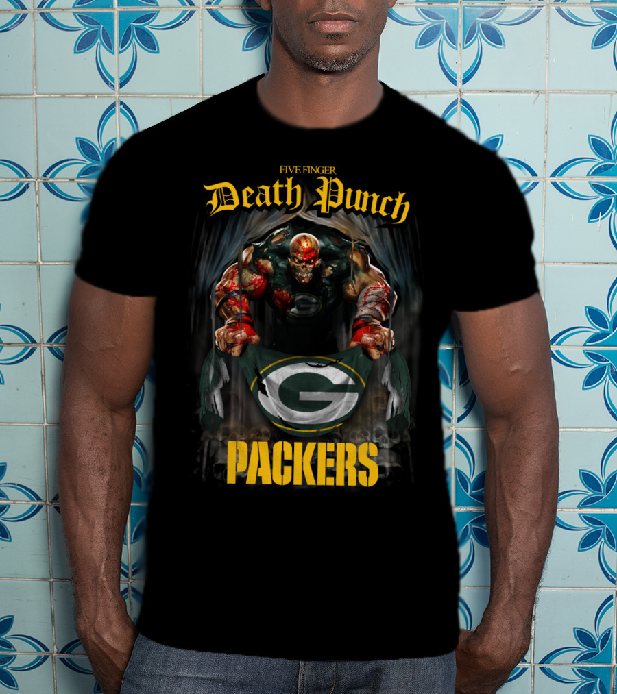 Five Finger Death Punch Packers Collaboration With Iconic Green Bay T-Shirt