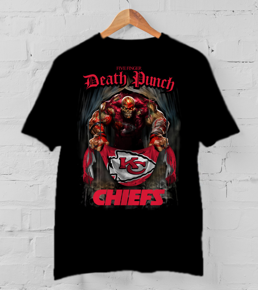 Five Finger Death Punch Chiefs Kansas City Kc T-Shirt