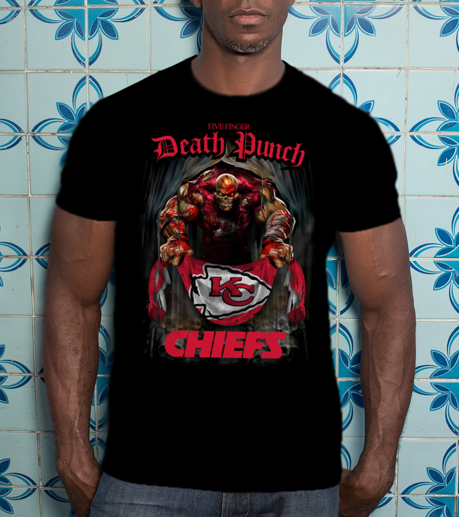 Five Finger Death Punch Chiefs Kansas City Kc T-Shirt
