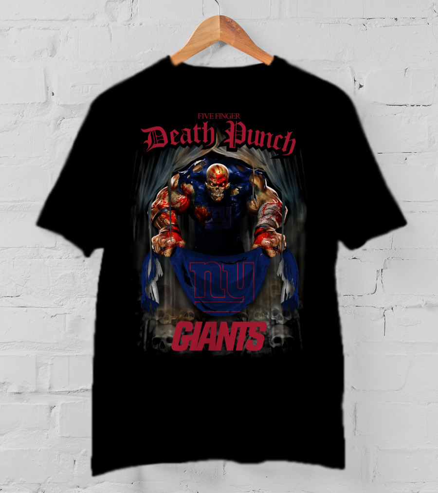 Five Finger Death Punch New York Giants Collaboration T-Shirt