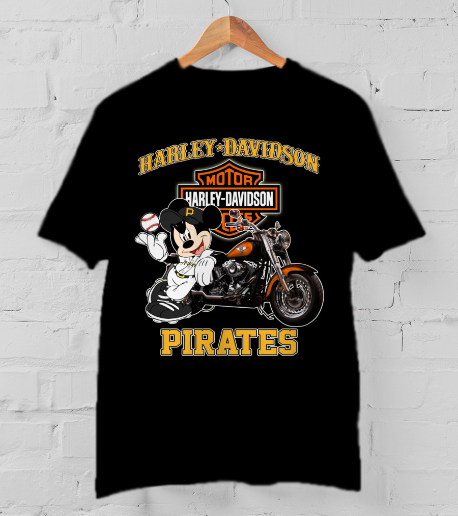 Harley Davidson Motor Cycles Pirates T-Shirt