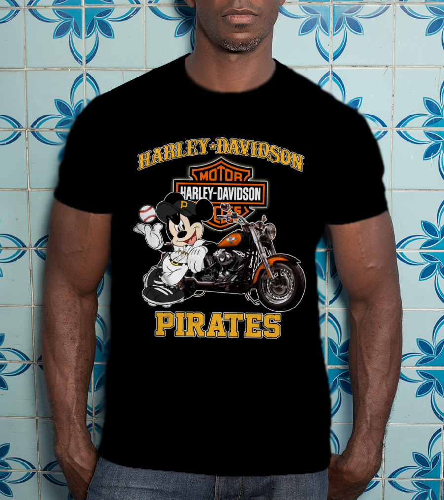 Harley Davidson Motor Cycles Pirates T-Shirt