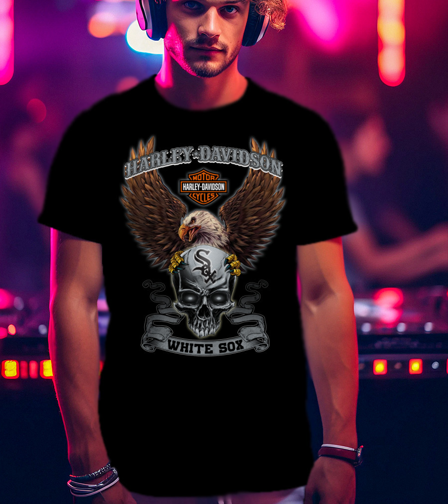 Harley Davidson Motor Cycles White Sox T-Shirt