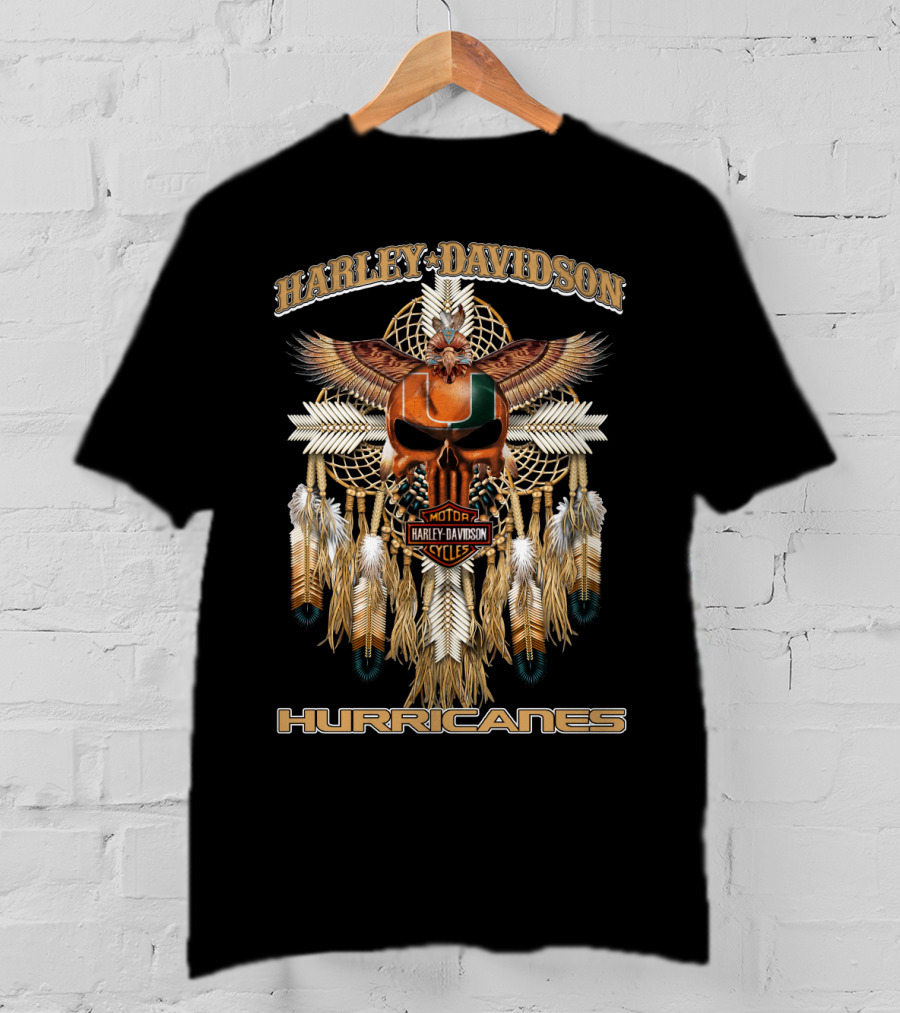 Harley Davidson Motorcycles Hurricanes T-Shirt