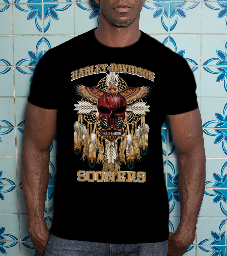 Harley Davidson Motor Cycles Sooners T-Shirt