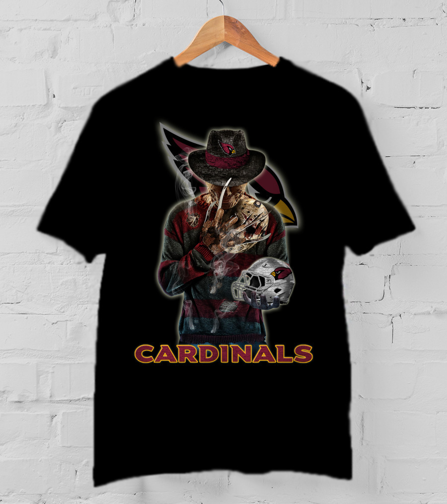 Cardinals Freddy Krueger Arizona Cardinals Football Fan T-Shirt