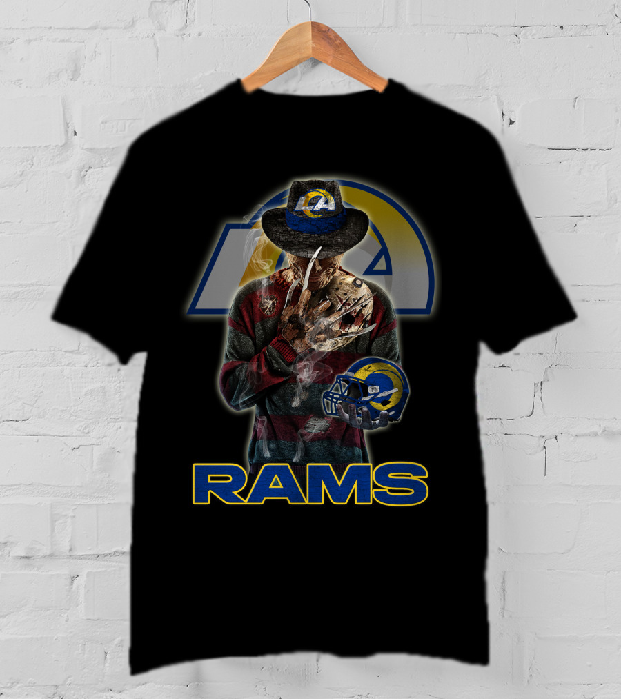 M2 Los Angeles Rams Freddy Krueger Crossover T-Shirt