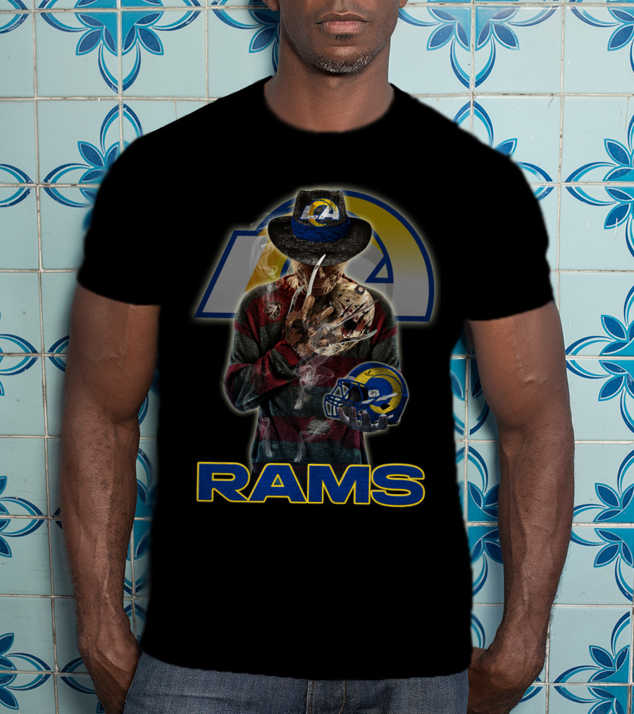 M2 Los Angeles Rams Freddy Krueger Crossover T-Shirt