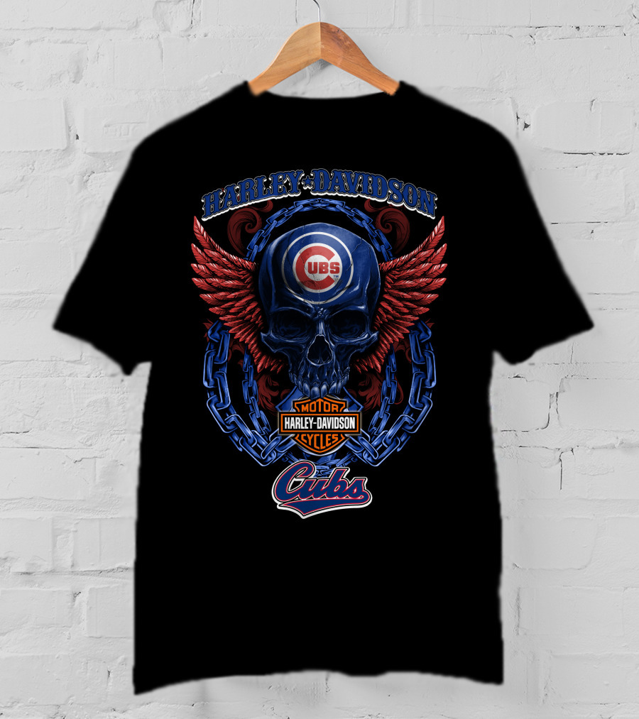 Harley Davidson Cubs Skull Logo Hd T8M5 T-Shirt