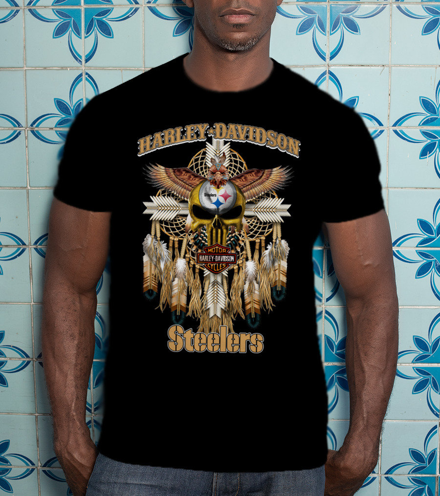Harley Davidson Steelers Native Hd05 Pittsburgh T-Shirt