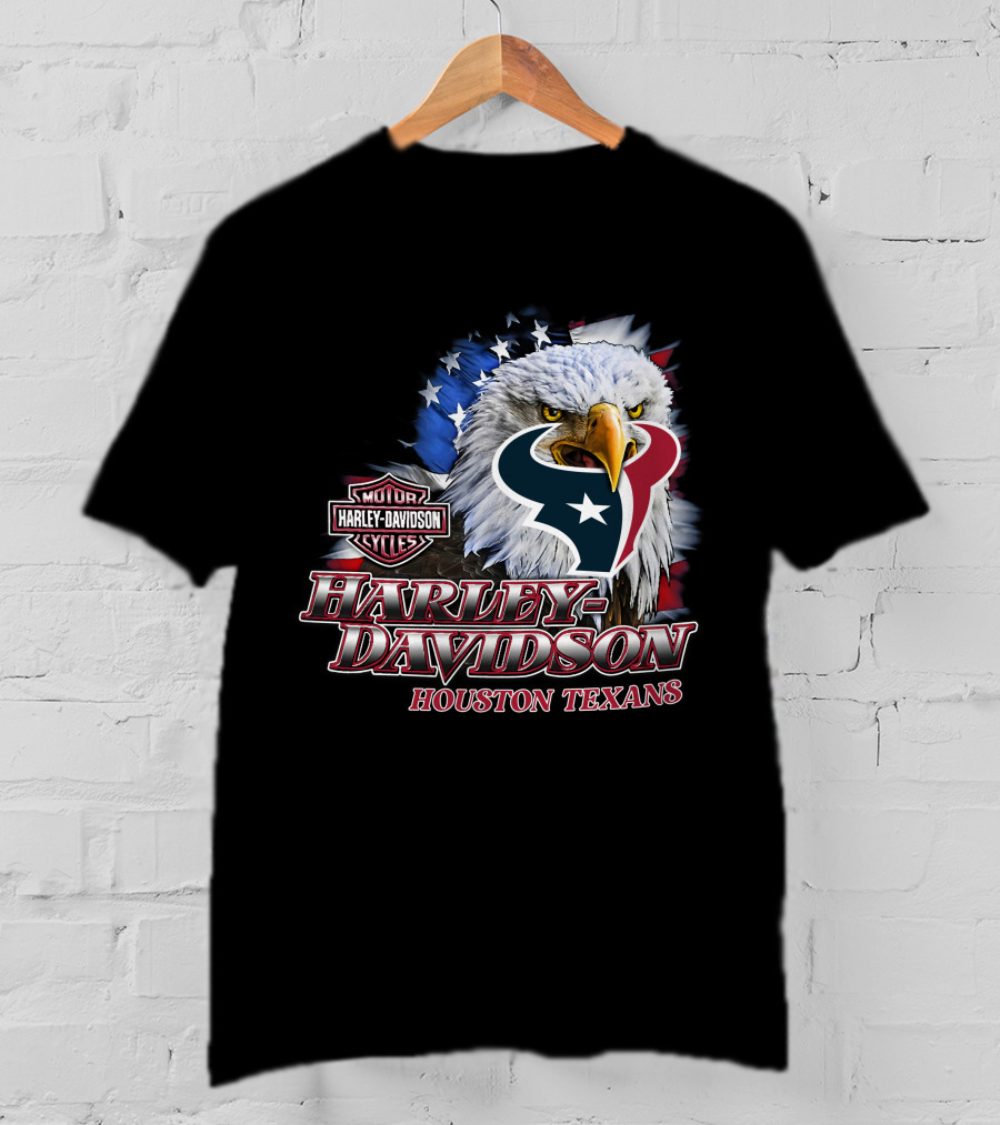 Houston Texans Harley Davidson Nfl Eagles T-Shirt
