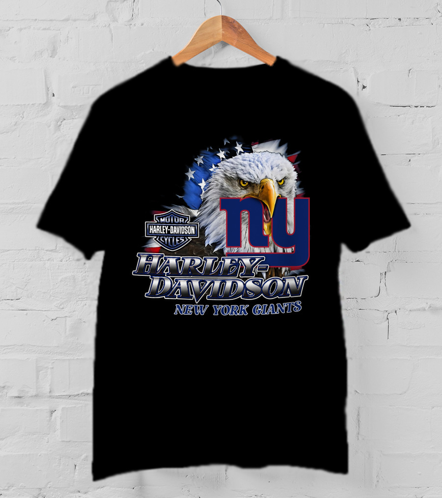 Harley Davidson New York Giants Nfl Eagles T-Shirt