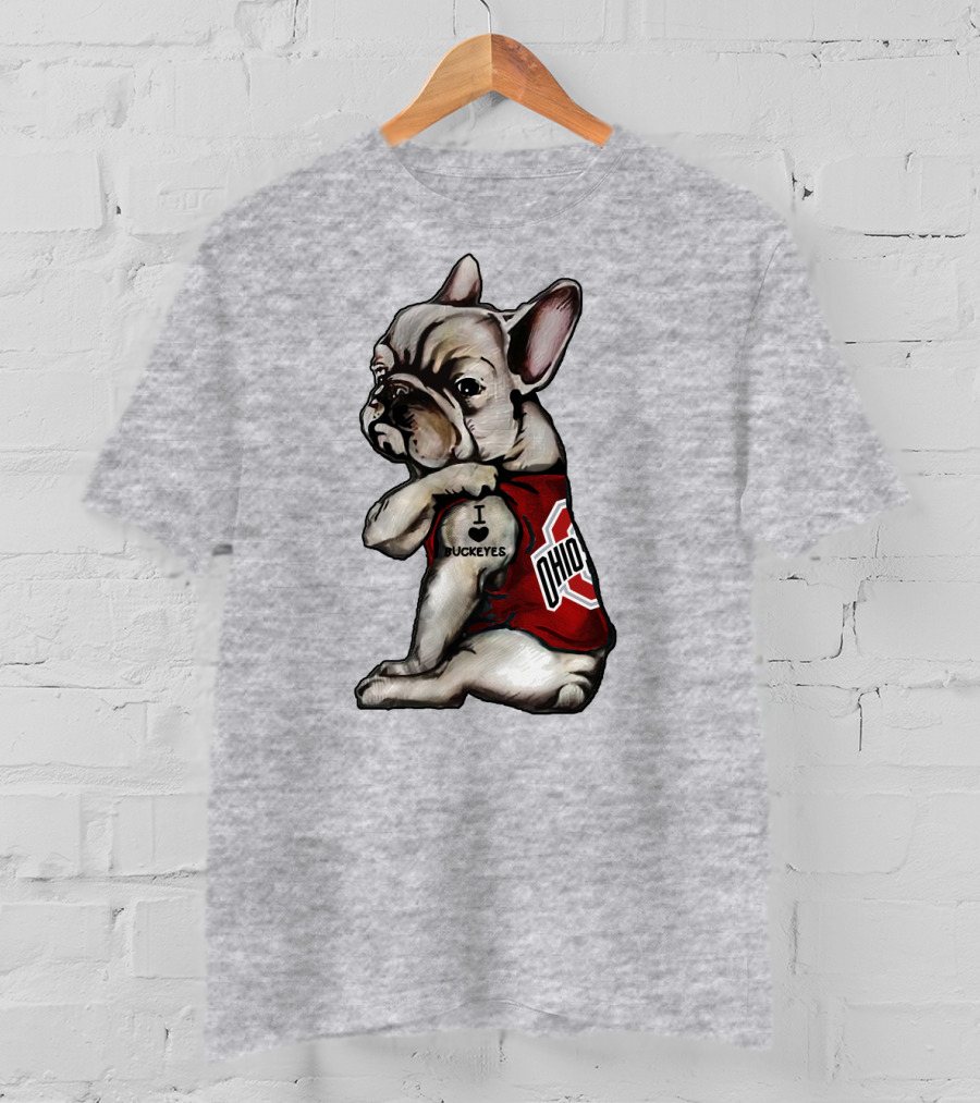 Ohio Bulldog I Love Buckeyes OSU T-Shirt