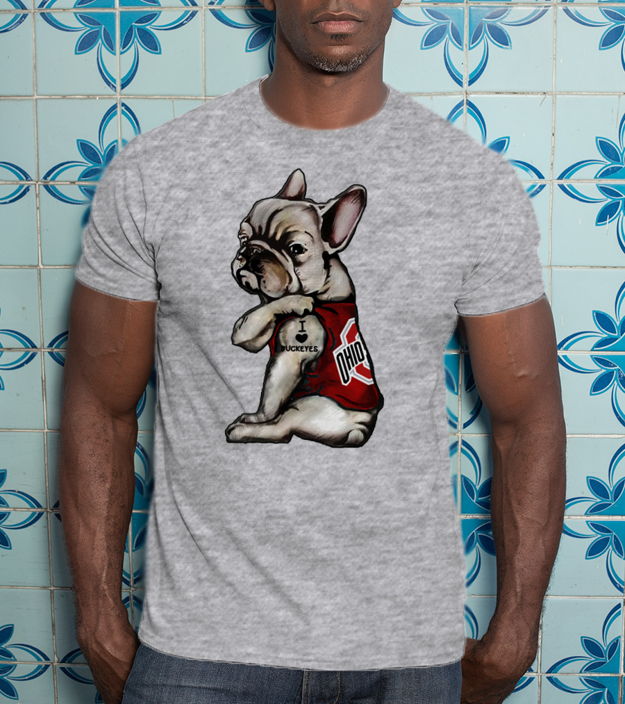Ohio Bulldog I Love Buckeyes OSU T-Shirt