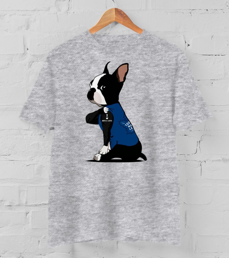 Toronto Maple Leafs I Love Maple Leafs Bulldog T-Shirt