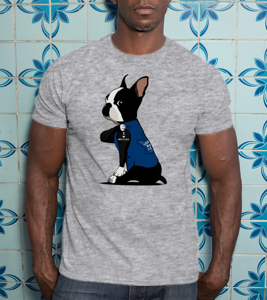 Toronto Maple Leafs I Love Maple Leafs Bulldog T-Shirt