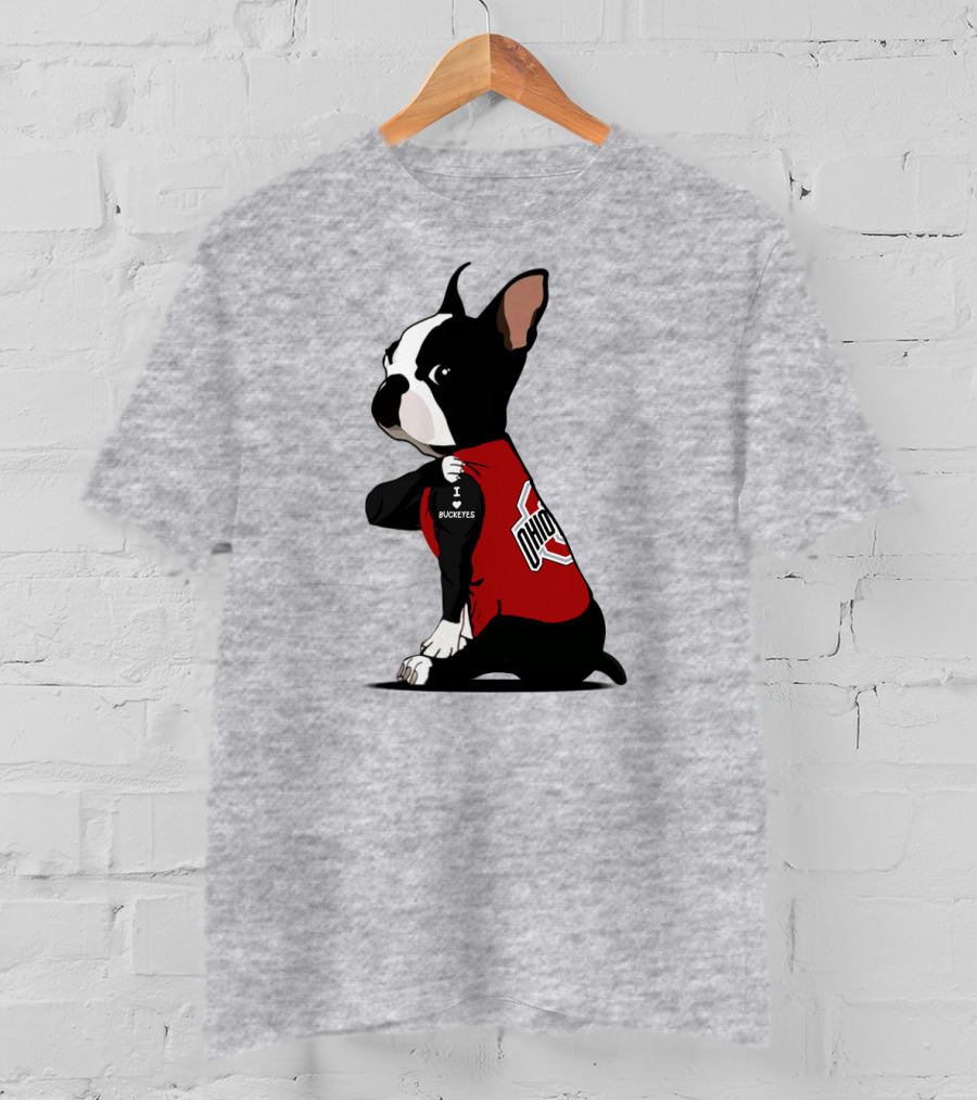 Ohio State Buckeyes Bulldog I Love Buckeyes T-Shirt