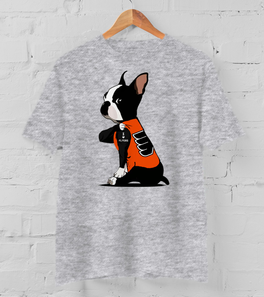 Philadelphia Flyers Bulldog I Love Flyers T-Shirt