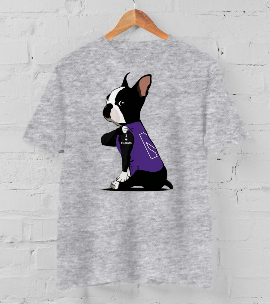 Northwestern Wildcats I Love Bulldogs T-Shirt