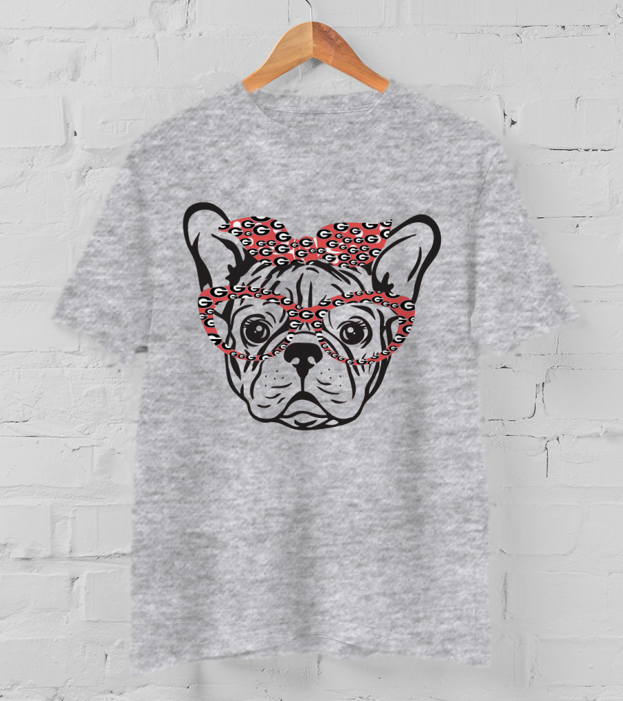 Bulldog Georgia Bulldogs G Pattern Glasses T-Shirt