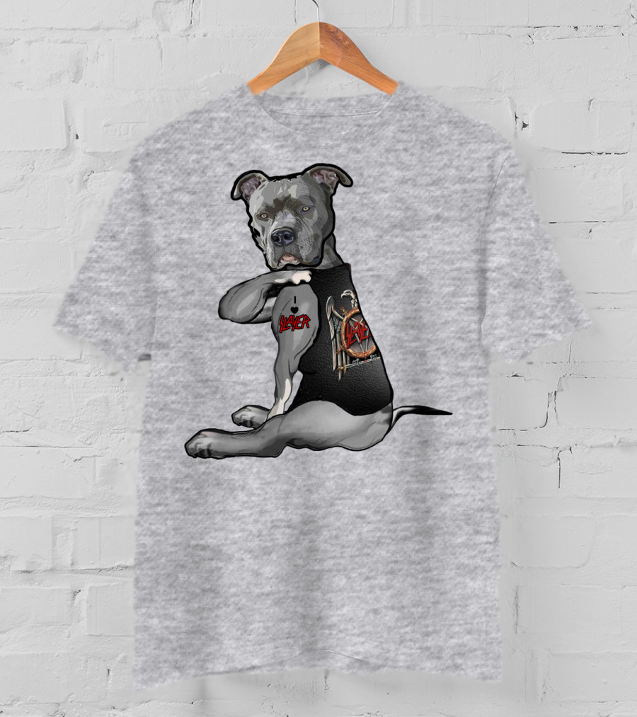 Slayer Dog Tattoo With Slayer Logo Vest T-Shirt