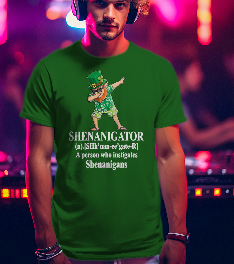 SHENANIGATOR Definition Celtic Inspired Mischief Instigator T-Shirt