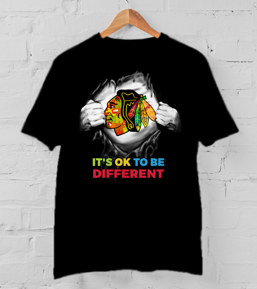 It's Ok To Be Different Nhl Autism T-Shirt