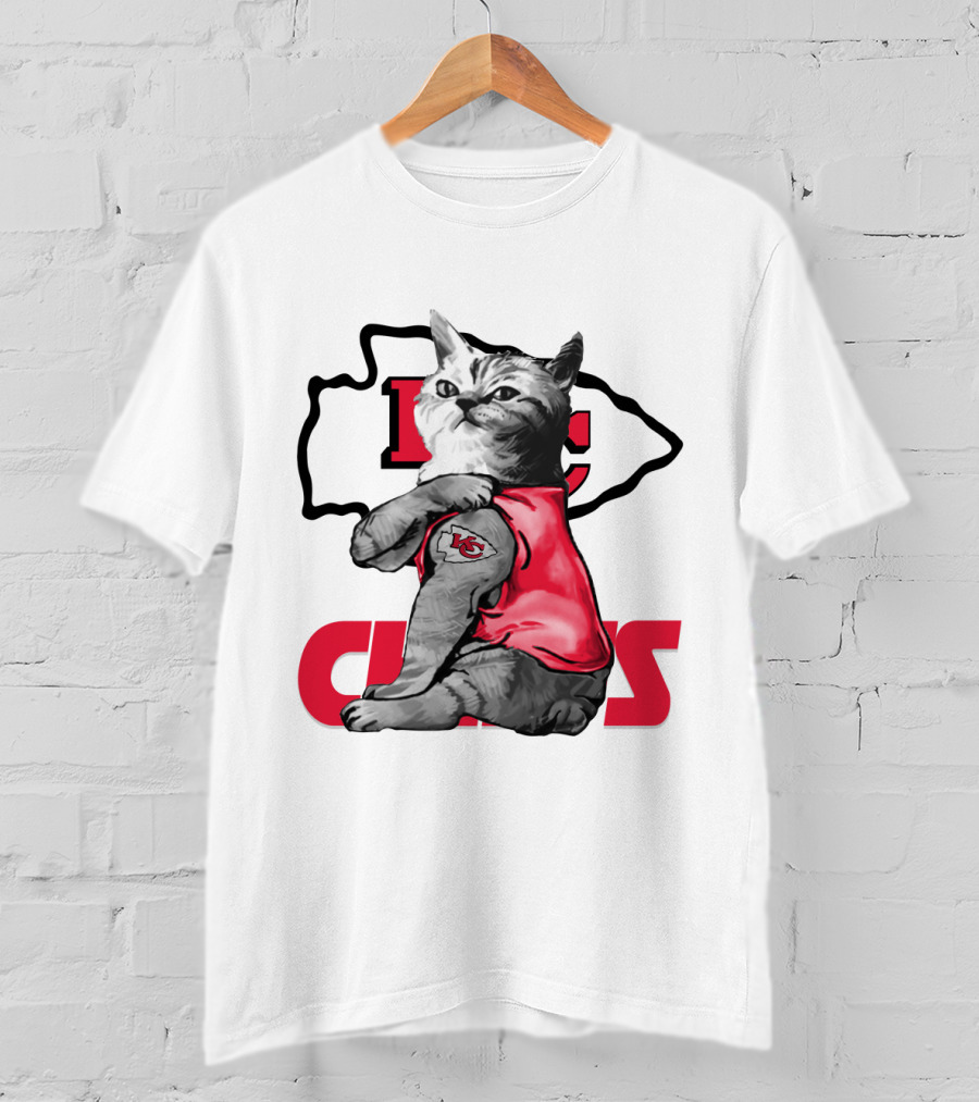Kansas City Chiefs Cat Lovers T-Shirt