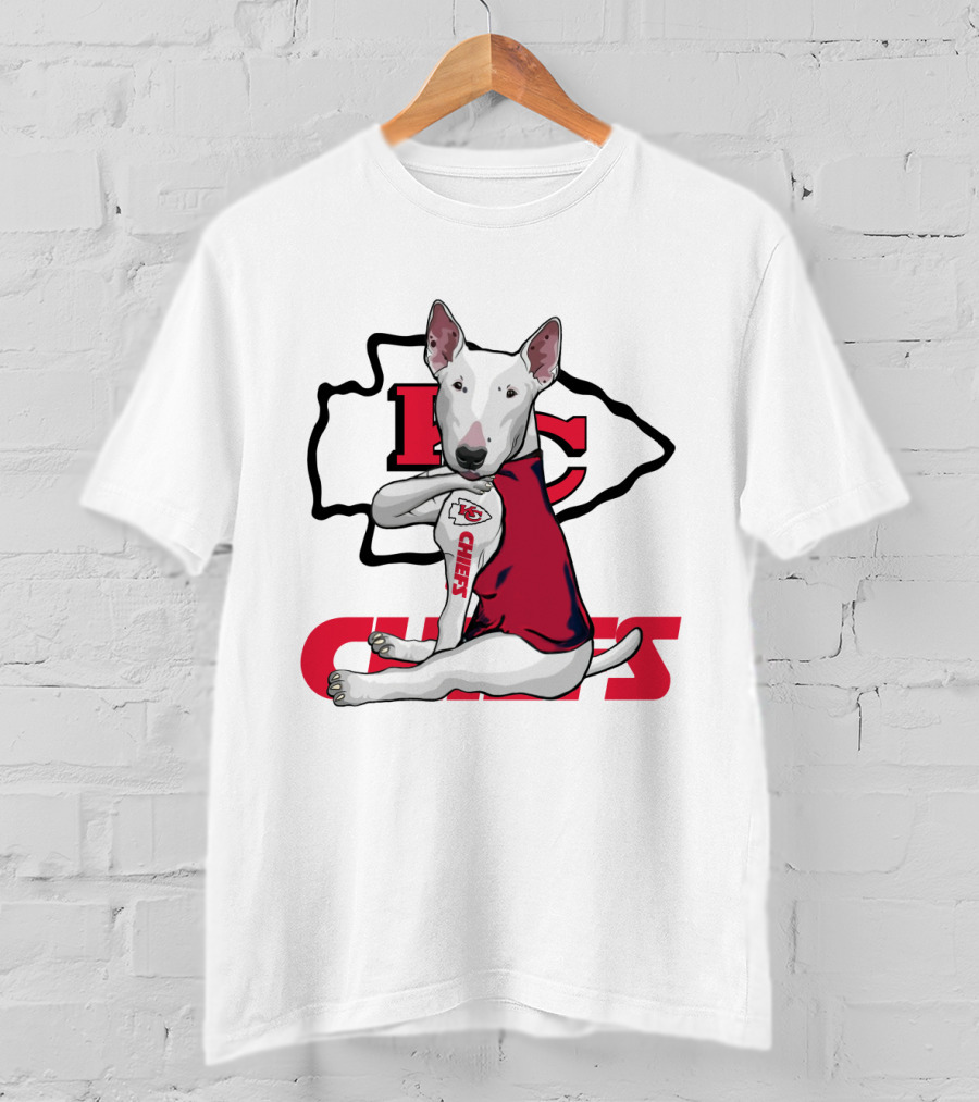 Kc Chiefs Bullterrier Fan T-Shirt