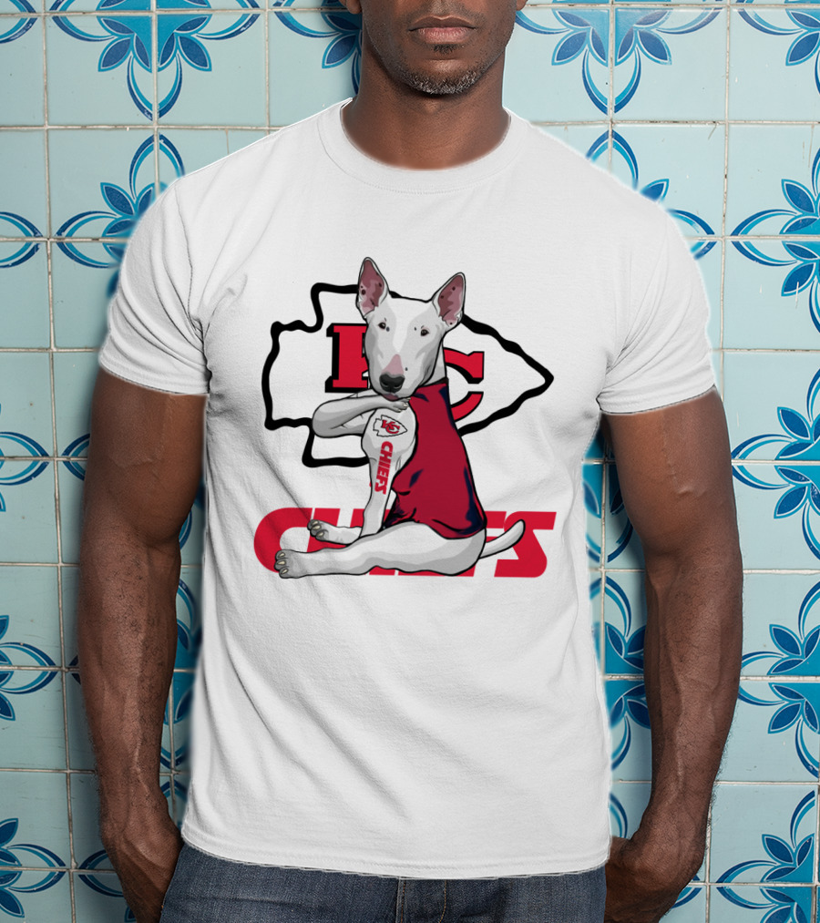 Kc Chiefs Bullterrier Fan T-Shirt