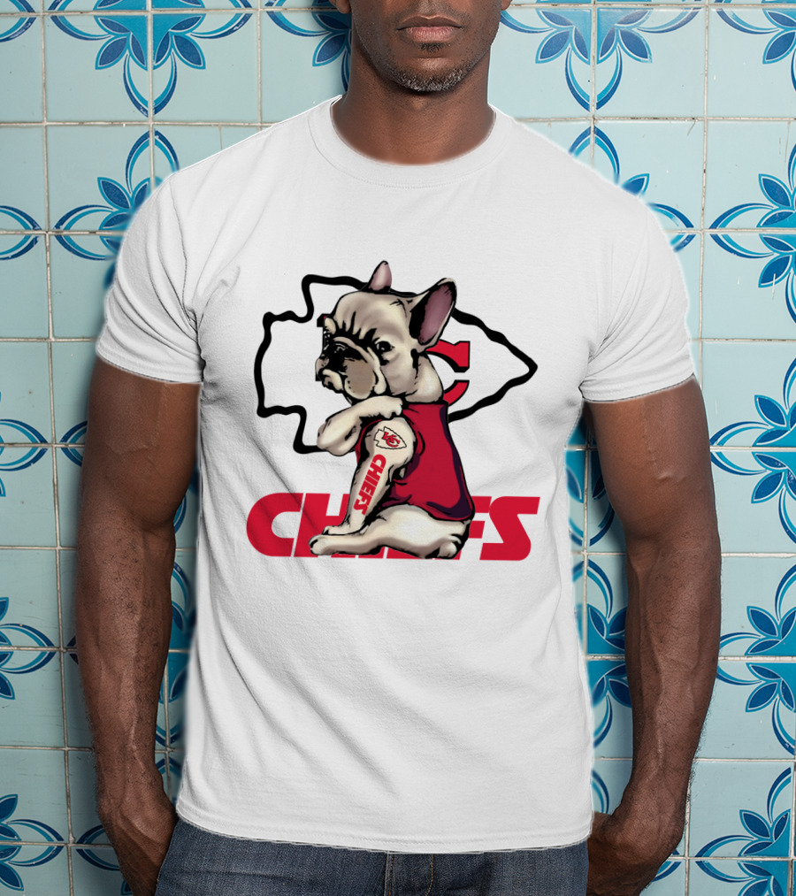 Kansas City Chiefs French Bulldog Fan T-Shirt