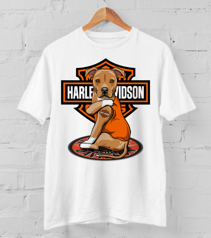 Harley Davidson Pitbull Quality Motorcycles T-Shirt