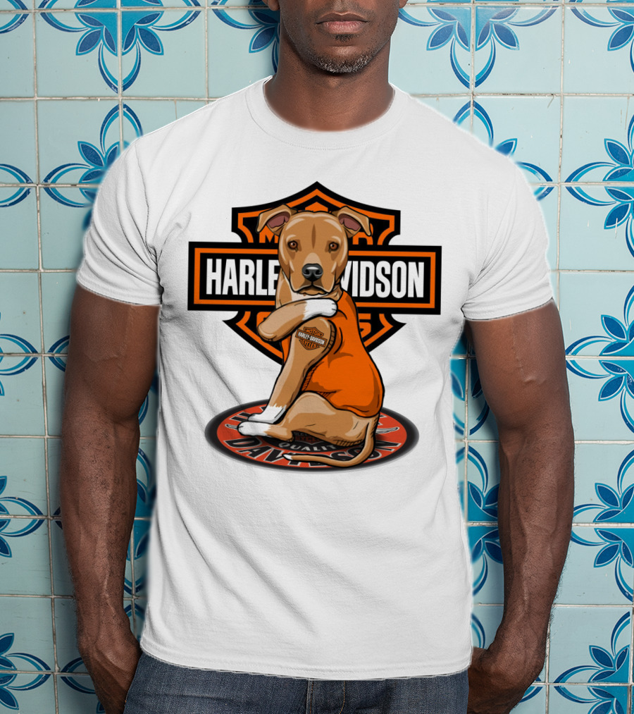 Harley Davidson Pitbull Quality Motorcycles T-Shirt