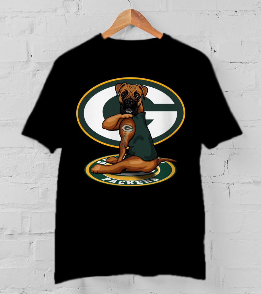 Boxer Green Bay Packers T-Shirt