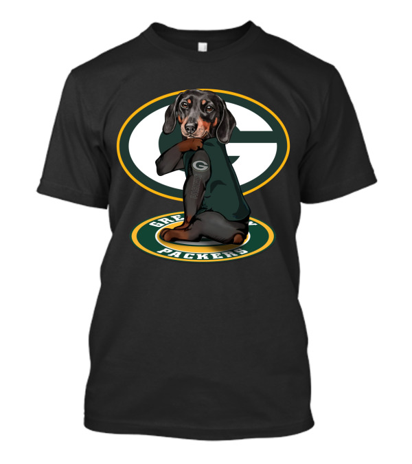 Green Bay Packers Dachshund Nfl Fan Gear T-Shirt
