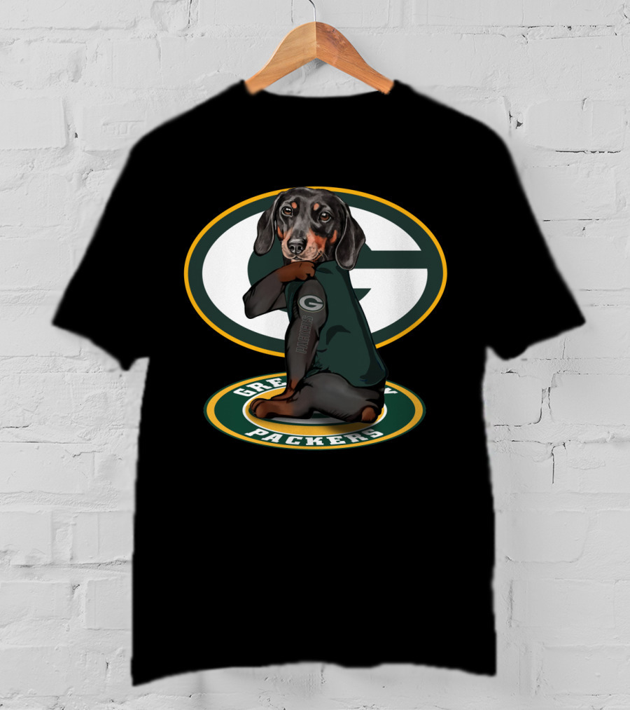 Green Bay Packers Dachshund Nfl Fan Gear T-Shirt
