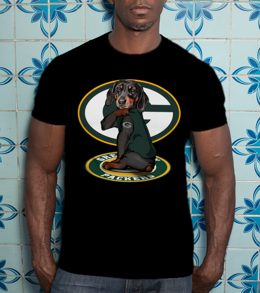 Green Bay Packers Dachshund Nfl Fan Gear T-Shirt