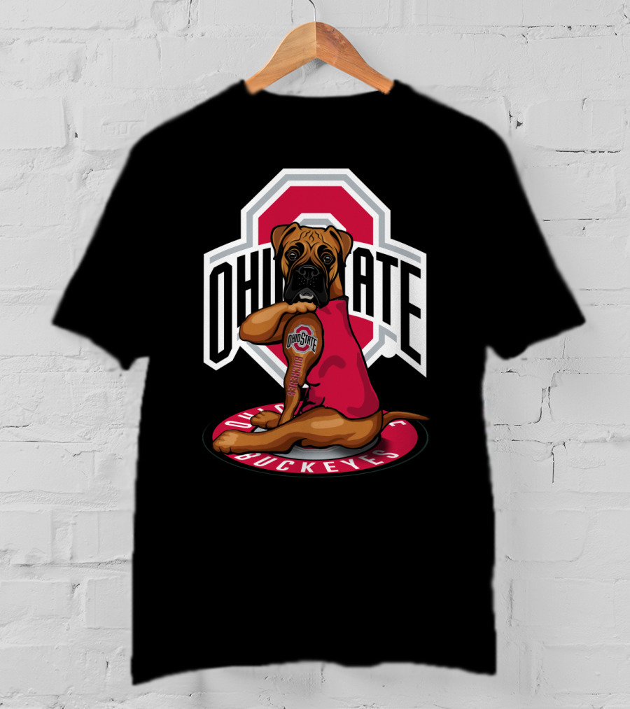 Ohio State Buckeyes Dog In T-Shirt