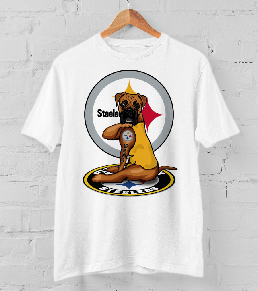 Steelers Boxer Dog Nfl T-Shirt