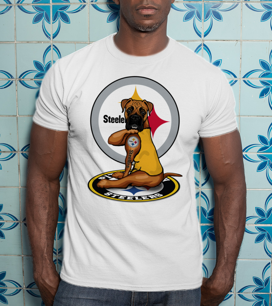 Steelers Boxer Dog Nfl T-Shirt