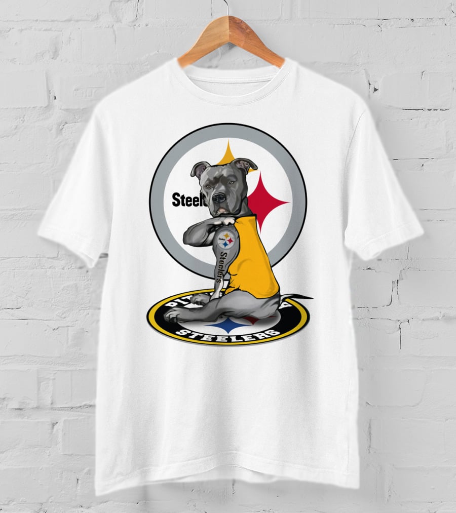Steelers Pitbull Tattoo Steelers T-Shirt