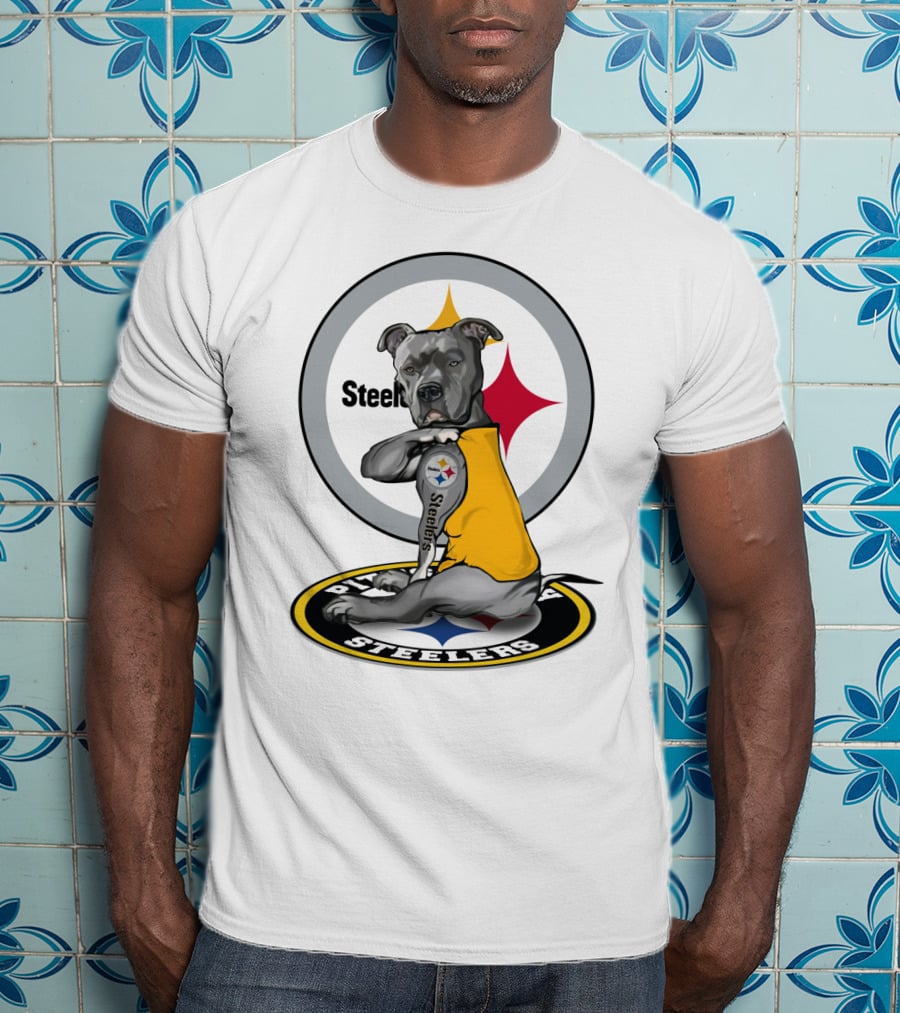 Steelers Pitbull Tattoo Steelers T-Shirt