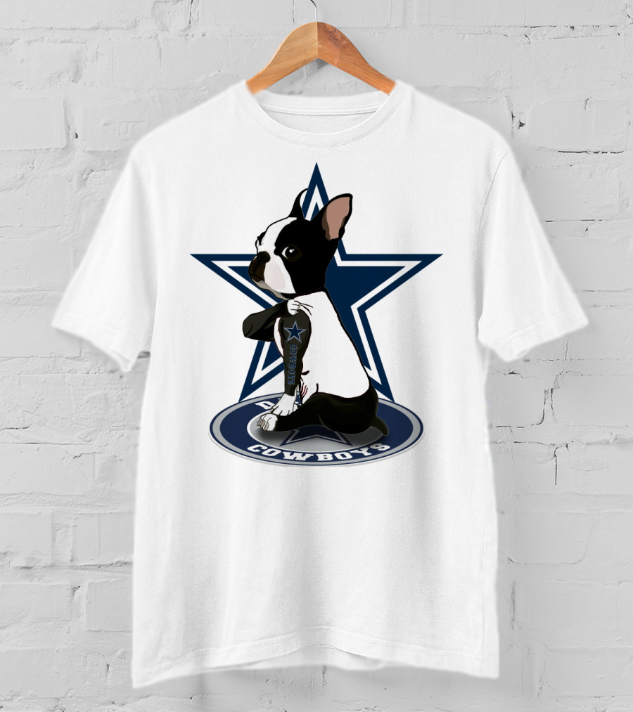 Boston Terrier Cowboys Star T-Shirt