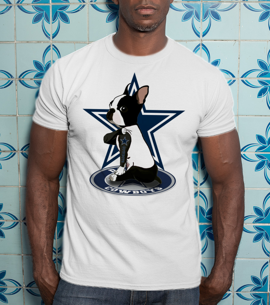 Boston Terrier Cowboys Star T-Shirt