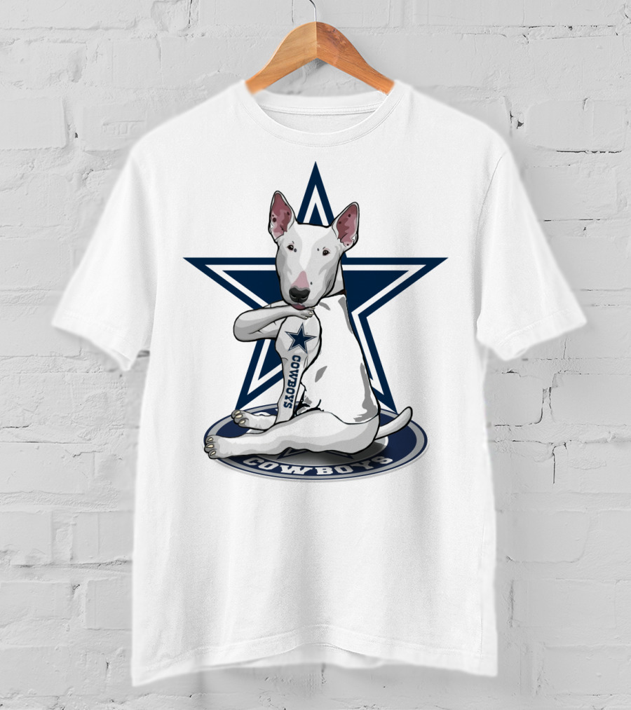 Dallas Cowboys Bull Terrier Star T-Shirt