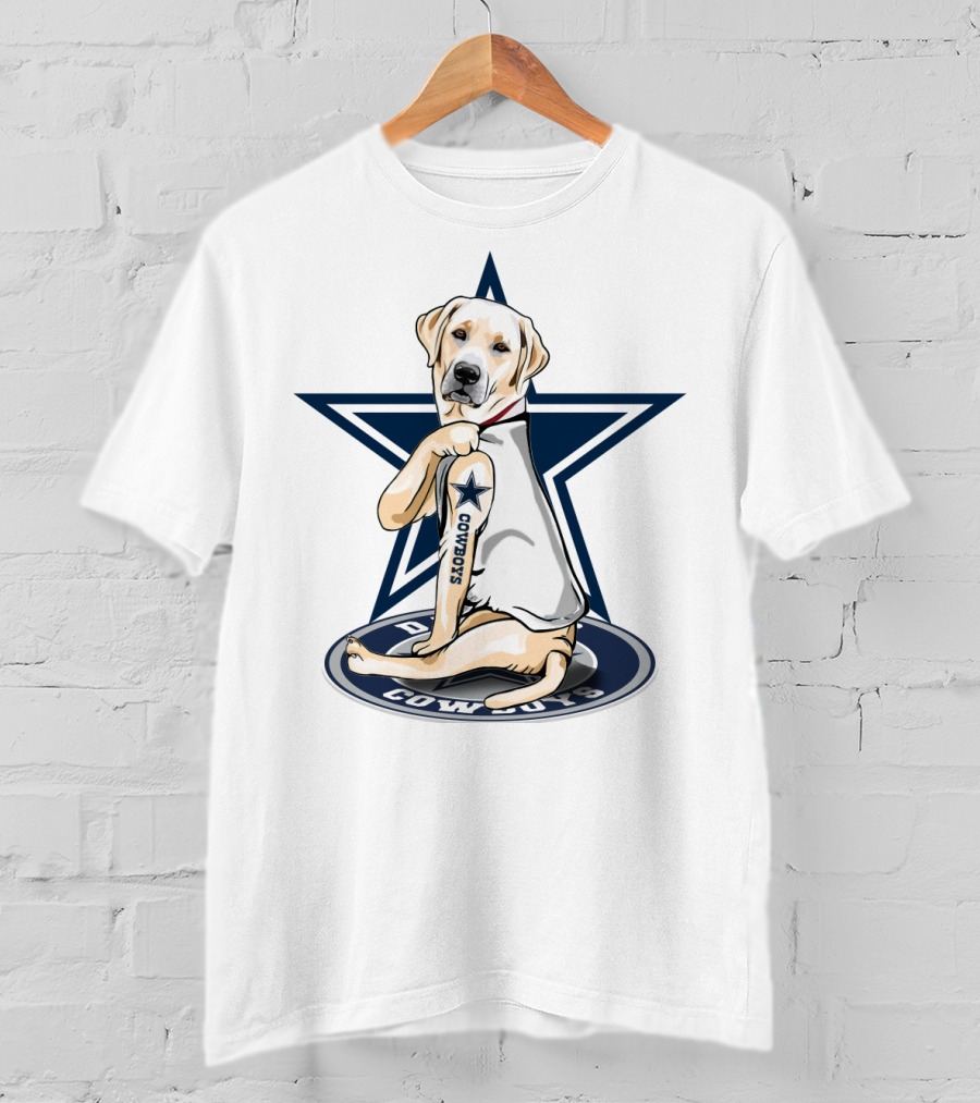 Cowboys Labrador Retriever Star T-Shirt