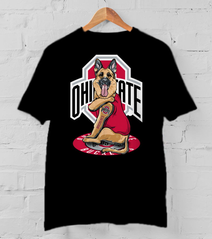Ohio State Buckeyes German Shepherd T-Shirt
