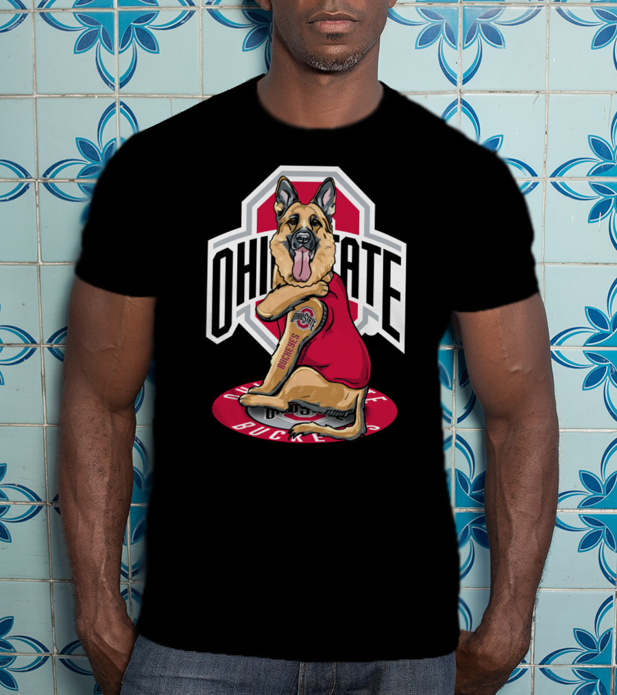 Ohio State Buckeyes German Shepherd T-Shirt